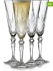 Lyngby Glas 4er-Set: Champagnergläser "Melodia" - 160 ml