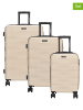 Beagles 3tlg. Hardcase-Trolleyset in Beige