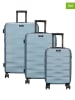 Beagles 3-delige hardcase-trolleyset lichtblauw