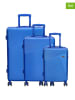 Beagles 3-delige hardcase-trolleyset "Beagles" blauw