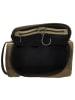 HIDE & STITCHES Leder-Kosmetiktasche in Khaki - (B)26 x (H)15 x (T)14,5 cm