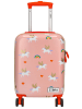ZEBRA Hardcase-Trolley in Rosa/ Bunt - (B)32 x (H)46 x (T)22 cm