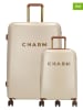Charm 2-delige hardcase-trolleyset beige