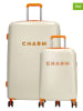 Charm 2-delige hardcase-trolleyset beige