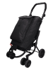 Beagles Einkaufstrolley in Schwarz - (B)60 x (H)113 x (T)40 cm