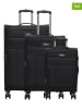 Beagles 3-delige hardcase-trolleyset zwart