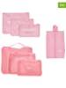 Charm 7er-Set: Reise-Organizer in Pink
