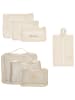 Charm 7-delige set: reisorganizers beige