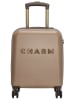 Charm Hardcase-Trolley "Capetown" in Hellbraun - (B)34 x (H)45 x (T)20 cm
