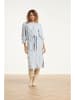 Smashed Lemon Gebreide jurk lichtblauw