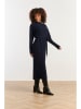 Smashed Lemon Gebreide jurk donkerblauw