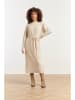 Smashed Lemon Gebreide jurk beige