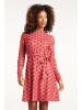 Smashed Lemon Kleid in Rot/ Rosa