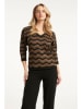 Smashed Lemon Sweter w kolorze czarno-jasnobrązowym
