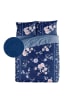 ethere Perkalowa poszwa "Yuri" w kolorze granatowym na kołdrę