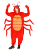 Carnival Party Kostümoverall "Lobster" in Rot/ Orange