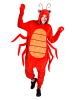 Carnival Party Kostümoverall "Lobster" in Rot/ Orange