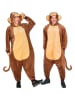 Carnival Party Kostümoverall "Monkey" in Braun/ Beige
