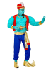 Carnival Party 6-delige kostuum "Magic Genie" turquoise/blauw/rood