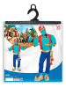 Carnival Party 6-delige kostuum "Magic Genie" turquoise/blauw/rood