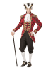 Carnival Party Kostümblazer "Red Jacquard Parade Coat" in Rot/ Gold