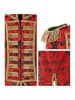Carnival Party Kostümblazer "Red Jacquard Parade Coat" in Rot/ Gold
