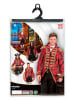 Carnival Party Kostuumblazer "Red Jacquard Parade Coat" rood/goudkleurig