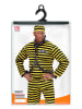 Carnival Party 3-delige kostuum "Convict" geel/zwart