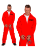 Carnival Party 2tlg. Kostüm "Inmate"  in Rot