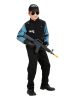 Carnival Party 3-częściowy kostium "S.W.A.T." w kolorze czarno-błękitnym