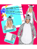 Carnival Party Kombinezon kostiumowy "Zebra" w kolorze biało-szarym