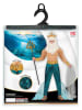 Carnival Party 5-delig kostuum "Poseidon" beige/turquoise