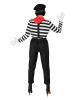Carnival Party 6tlg. Kostüm "Pantomime" in Schwarz/ Weiß/ Rot