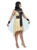 Carnival Party 3-delig kostuum "Egyptische Koningin" beige/lichtblauw
