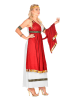 Carnival Party 3-częściowy kostium "Roman Empress" w kolorze czerwono-białym