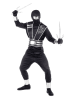 Carnival Party 6-delig kostuum "Spiegel Ninja" zwart
