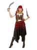 Carnival Party 3-częściowy kostium "Pirat" w kolorze brązowo-czerwonym