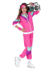 Carnival Party 2-delig kostuum "80's Trainingspak" roze