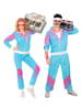 Carnival Party 2-delig kostuum "80's Trainingspak" blauw