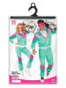 Carnival Party 2-delig kostuum "80's Trainingspak" turquoise