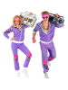 Carnival Party 2-delig kostuum "80's Trainingspak" paars