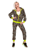 Carnival Party 2-delig kostuum "80's Trainingspak" bruin/geel