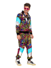 Carnival Party 2-delige outfit "80's Trainingspak" meerkleurig