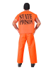 Carnival Party 4tlg. Kostüm "Häftling" in Orange