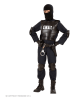 Carnival Party 6-delig kostuum "Agent S.W.A.T." zwart