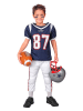 Carnival Party 2tlg. Kostüm "Americam Football Player" in Dunkelblau/ Weiß