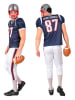 Carnival Party 2-częściowy kostium "Americam Football Player" w kolorze granatowo-białym
