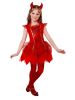 Carnival Party 2tlg. Kostüm "TEUFELCHEN" in Rot