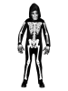 Carnival Party Kostüm "Skelett" in Schwarz/ Weiß