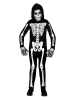 Carnival Party Kostium "Skeleton" w kolorze czarno-białym